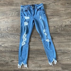 Express Performance Stretch Mid-Rise Size 4 Jeans